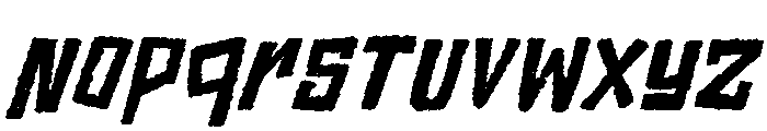 Ragged Shore Italic Font LOWERCASE