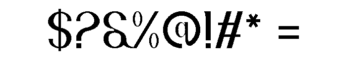 Ragkote Font OTHER CHARS