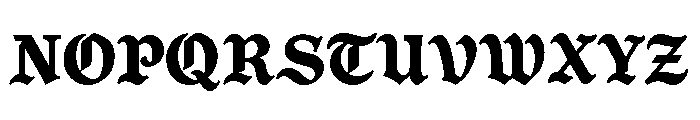 Ragnar Gothic Regular Font UPPERCASE