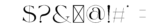 Ragne Font OTHER CHARS