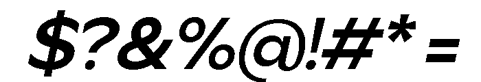 Ragonte Italic Font OTHER CHARS