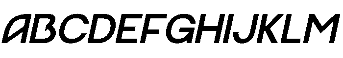 Ragtev Bold Italic Font UPPERCASE