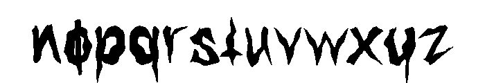 Ragthorn Font LOWERCASE