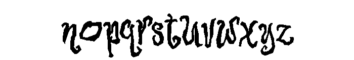 Ragwrit Fairyland Regular Font LOWERCASE