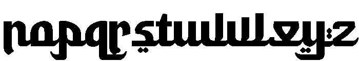 Rahila Arabic Regular Font LOWERCASE