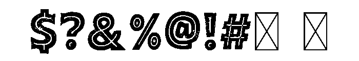 Raidmark Font OTHER CHARS