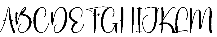 Rain Honeymoon Font UPPERCASE