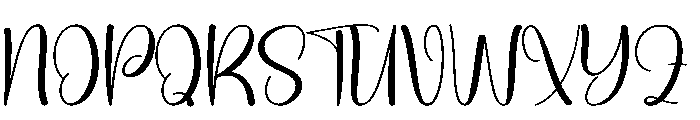 Rain Honeymoon Font UPPERCASE