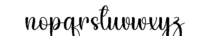 Rain Honeymoon Font LOWERCASE