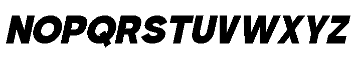 Rain Jungle Italic Font UPPERCASE