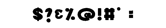 Rain Snow Font OTHER CHARS