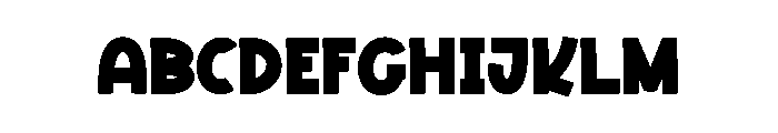 Rain Snow Font UPPERCASE