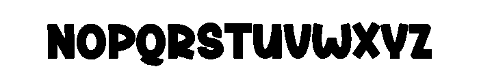 Rain Snow Font UPPERCASE