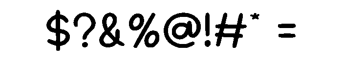 Rainbow Blessing Font OTHER CHARS