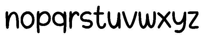 Rainbow Blessing Font LOWERCASE