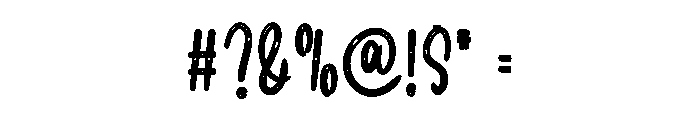 Rainbow Bubbles Font OTHER CHARS