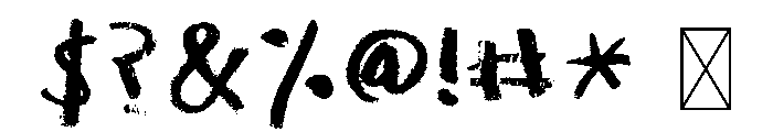 Rainbow Chalk Font OTHER CHARS
