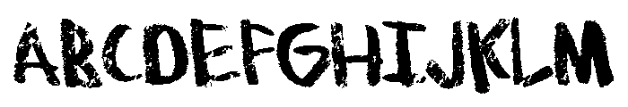 Rainbow Chalk Font UPPERCASE