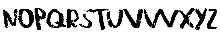 Rainbow Chalk Font UPPERCASE