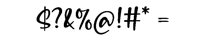 Rainbow Chocolate Script Regular Font OTHER CHARS