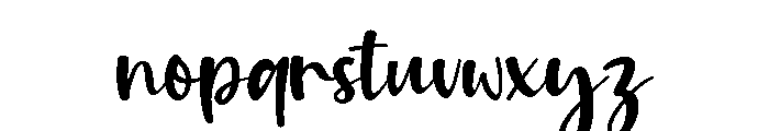 Rainbow Chocolate Script Regular Font LOWERCASE