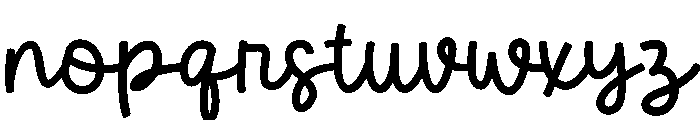 Rainbow Darling Script Regular Font LOWERCASE