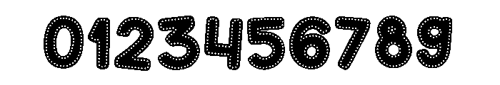 Rainbow Dots Font OTHER CHARS