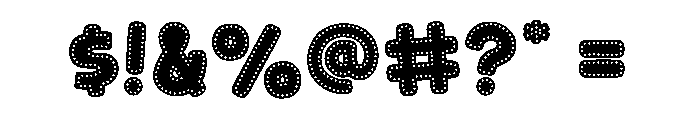 Rainbow Dots Font OTHER CHARS