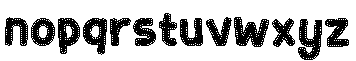 Rainbow Dots Font LOWERCASE