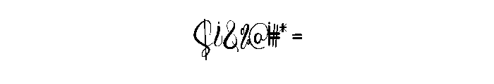 Rainbow Enemy Font OTHER CHARS