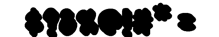 Rainbow Fabrica Extrude Regular Font OTHER CHARS