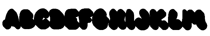 Rainbow Fabrica Extrude Regular Font UPPERCASE