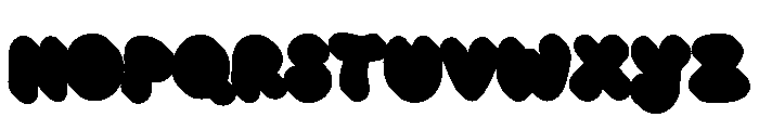 Rainbow Fabrica Extrude Regular Font UPPERCASE