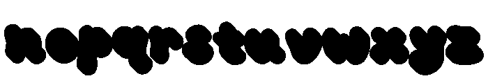 Rainbow Fabrica Extrude Regular Font LOWERCASE
