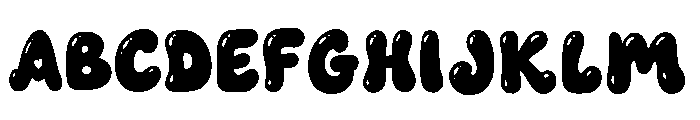 Rainbow Fabrica Regular Font UPPERCASE