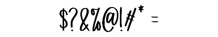 Rainbow Fabrica Font OTHER CHARS