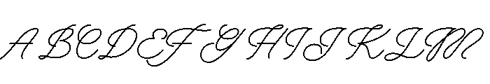 Rainbow Monoline Font UPPERCASE