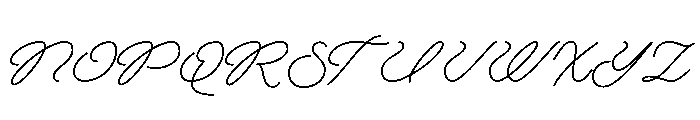 Rainbow Monoline Font UPPERCASE