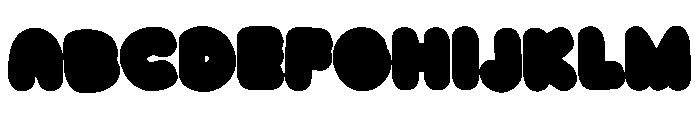 Rainbow Puffs CF Font UPPERCASE