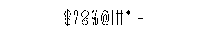 Rainbow Remember Font OTHER CHARS