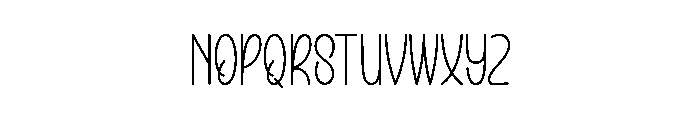 Rainbow Remember Font LOWERCASE