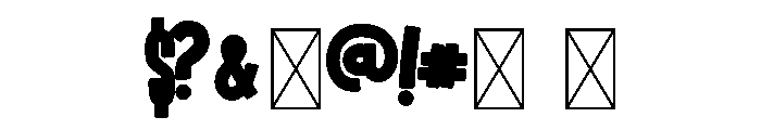 Rainbow Ribbon CF Font OTHER CHARS