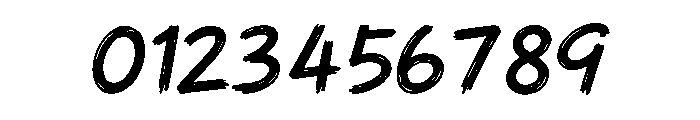 Rainbow Scribble Font OTHER CHARS