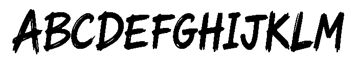 Rainbow Scribble Font UPPERCASE