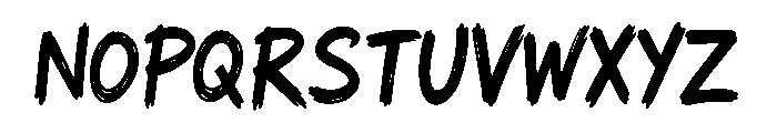 Rainbow Scribble Font UPPERCASE