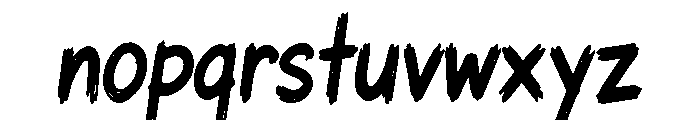 Rainbow Scribble Font LOWERCASE
