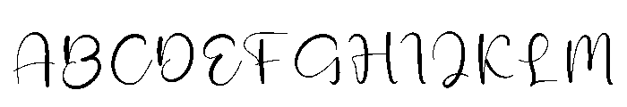 Rainbow September Font UPPERCASE