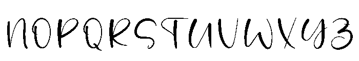 Rainbow September Font UPPERCASE