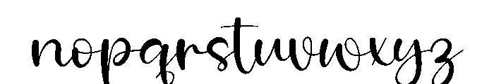 Rainbow September Font LOWERCASE