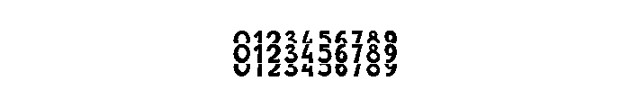 Rainbow Stacked Triple Font OTHER CHARS